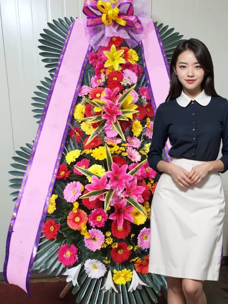 루이비스웨딩 중구점 3단화환 기본형