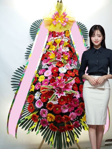 루이비스웨딩 중구점 3단화환 고급형